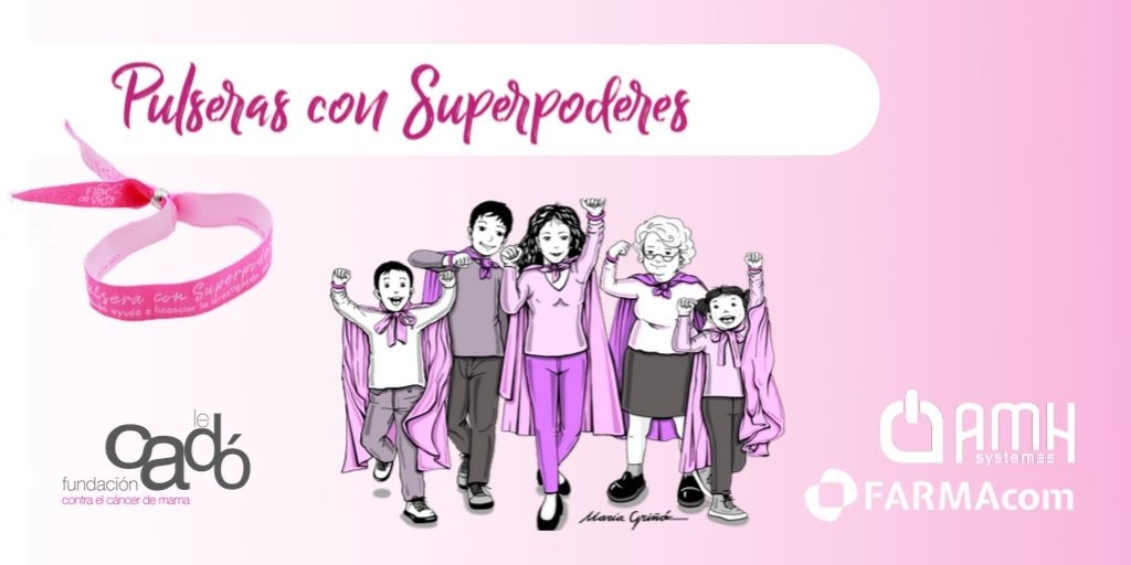 Pulseras Con Superpoderes contra el cáncer de mama